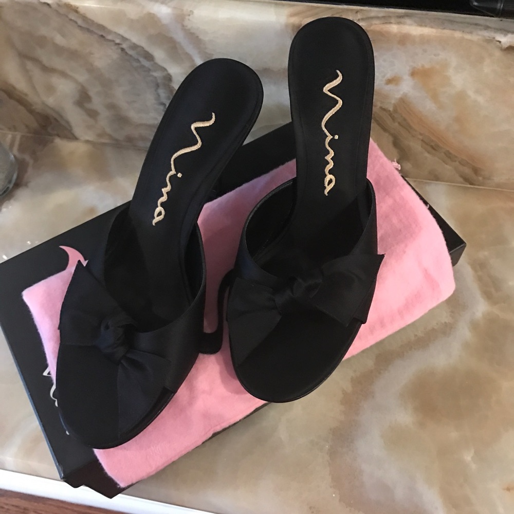 Nina satin heels